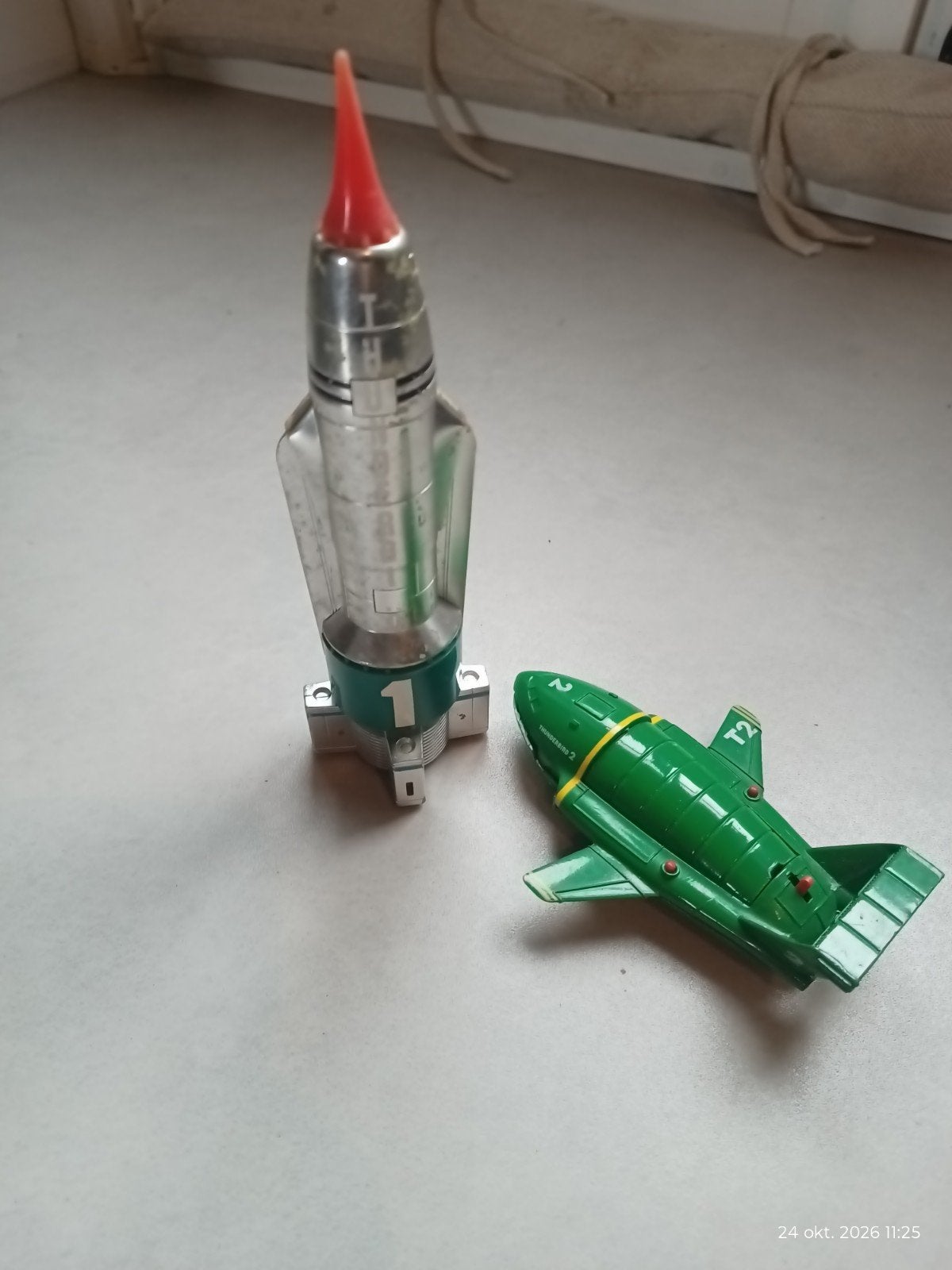 Thunderbirds 1, 2 en The Mole speelgoedvoertuigen, Ophalen of Verzenden, Gebruikt
