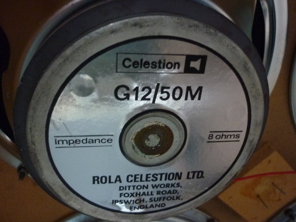 4 Rola Celestion G1250M 8 ohm speakers, Refurbished, Minder dan 60 watt, Front, Rear of Stereo speakers, Ophalen