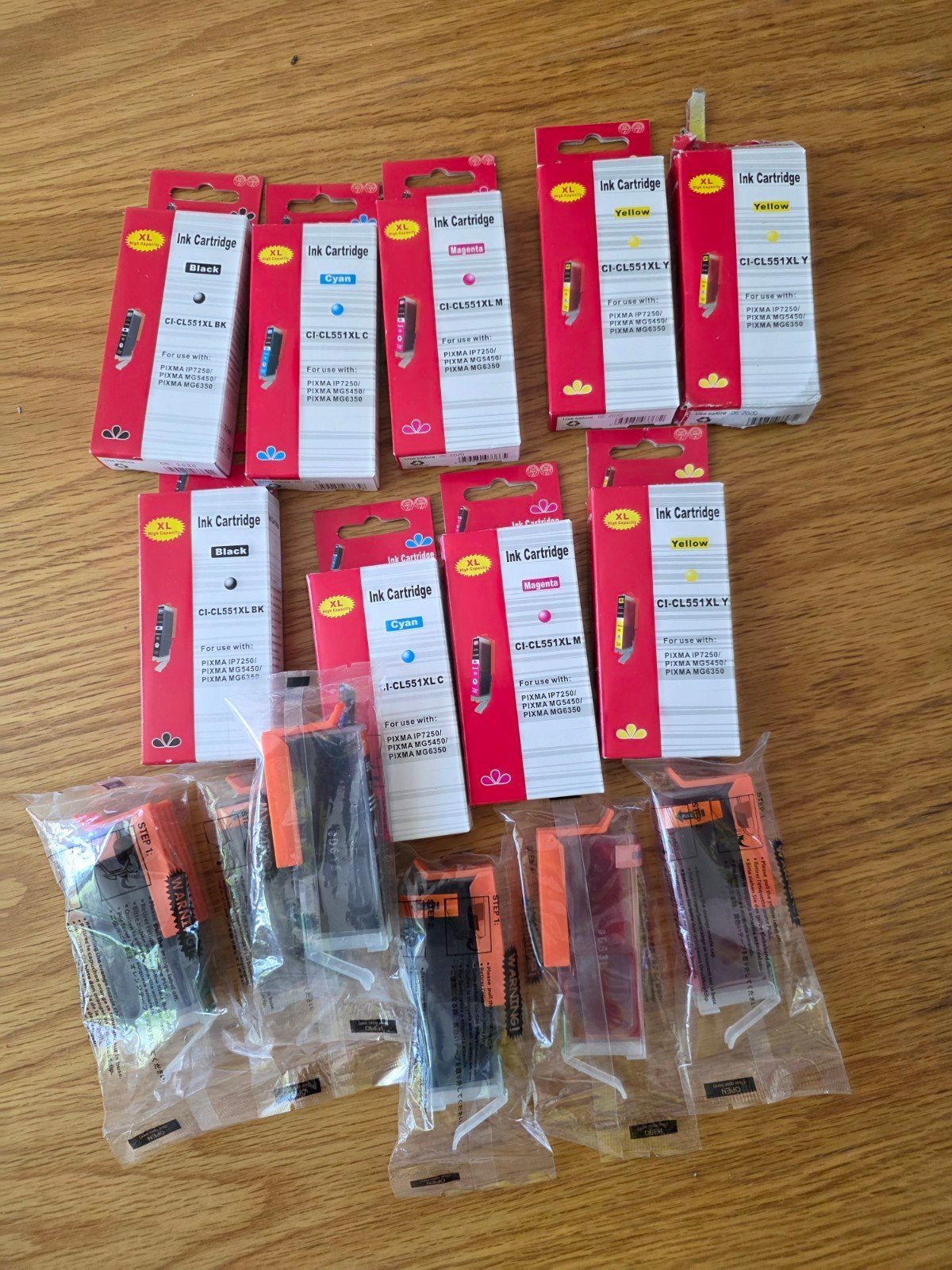 Cartridges zwart en kleur voor PIXMA IP7250/MG5450/MG6350, Ophalen of Verzenden, Nieuw