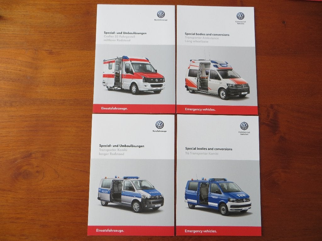 Volkswagen informatiekaarten: Transporter Kombi Polizei, T6, Ophalen of Verzenden, Nieuw, Volkswagen