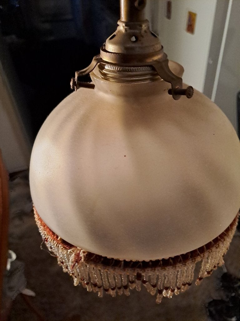 lampje met kraaltjes, Antiek en Kunst, Ophalen