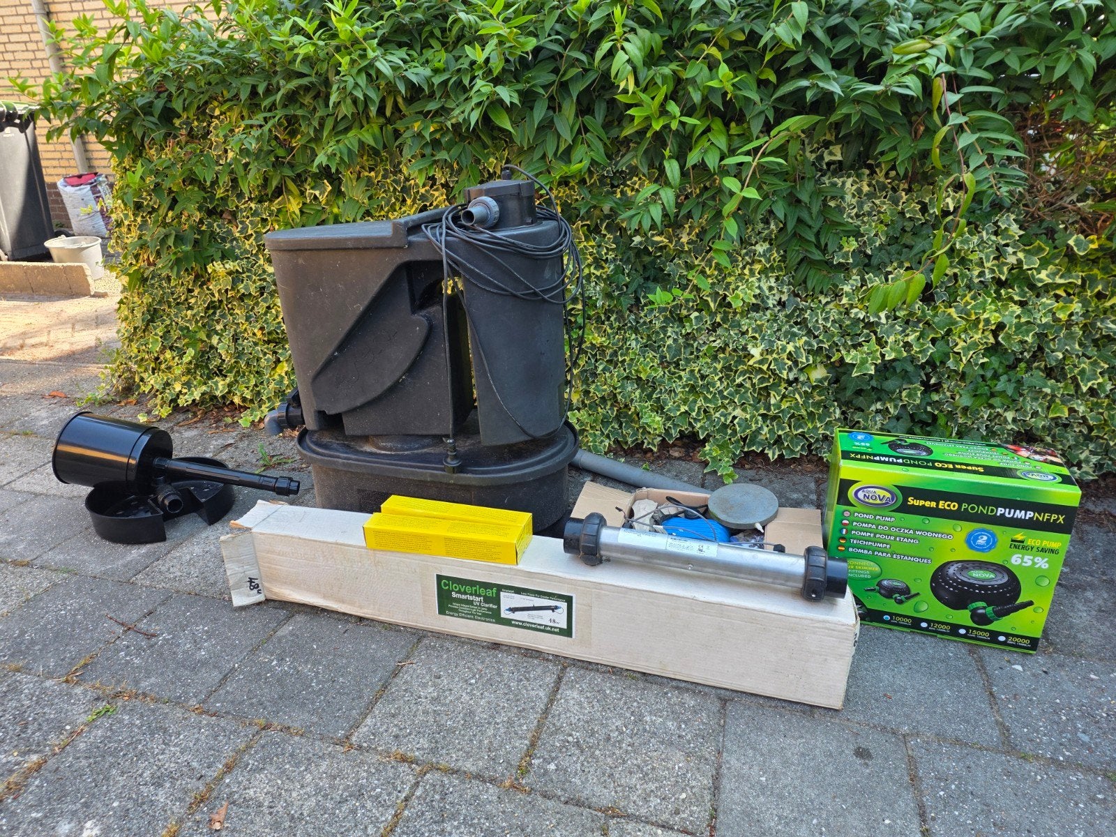 Complete vijver filterlijn, Tuin en Terras, Vijvers, Zo goed als nieuw, Ophalen