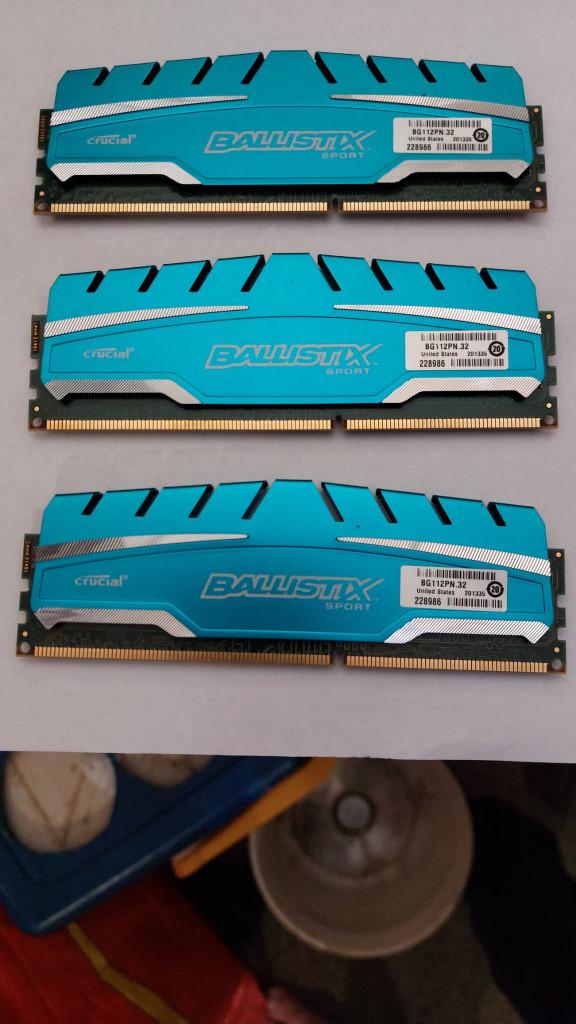 3 x DDR3 RAM-modules, elk 8GB, totaal 24GB., Ophalen, Gebruikt, 8 GB, DDR3