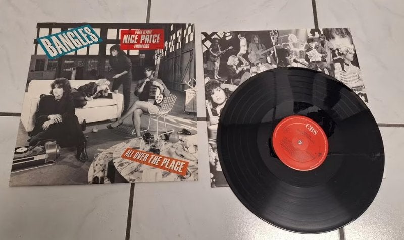 Vintage vinyl lp album The Bangles all over the place 1984, Cd's en Dvd's, Vinyl | Pop, Ophalen of Verzenden, Gebruikt, 12 inch