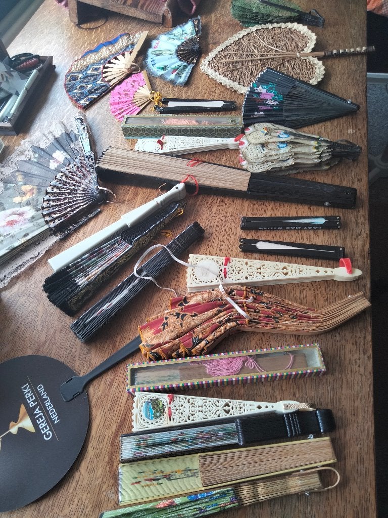 collectie waaiers, Ophalen of Verzenden, Gebruikt