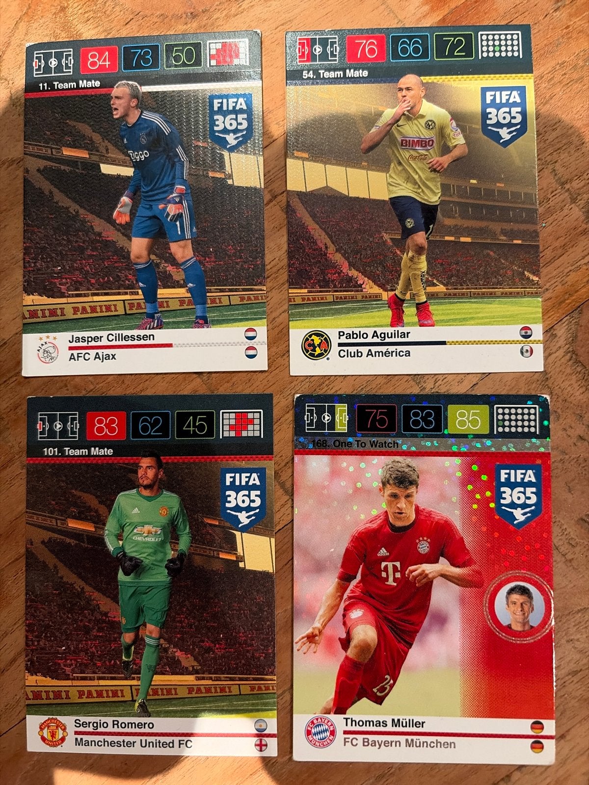 FIFA 365 Voetbalkaarten 2016 - Diverse Spelers, Ophalen of Verzenden, Gebruikt, Buitenlandse clubs, Spelerskaart