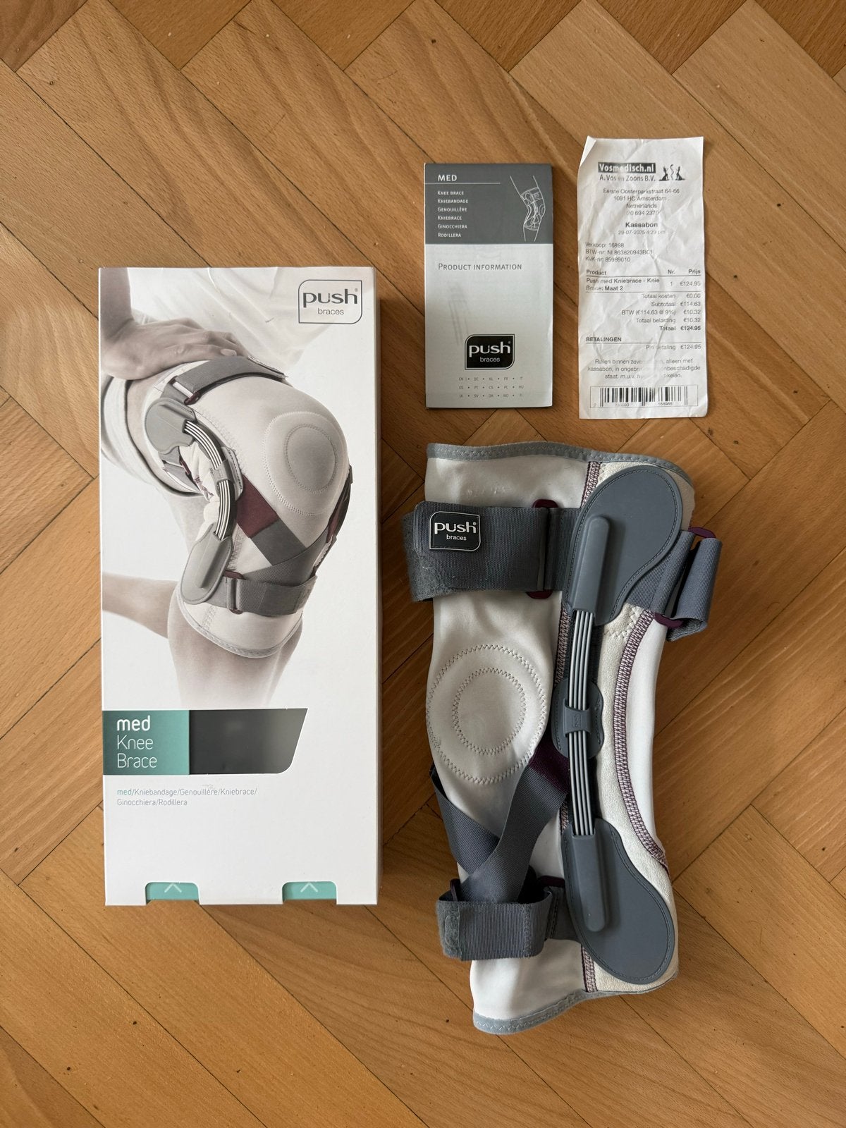 Push med Kniebrace Maat 1, Diversen, Braces, Ophalen of Verzenden, Zo goed als nieuw