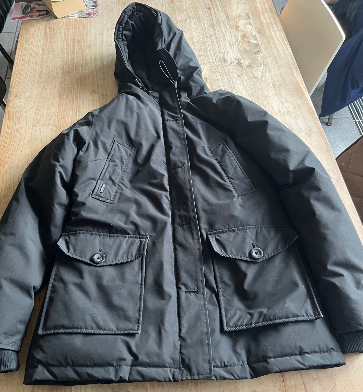 Airforce 4 Pocket Parka V2 - Maat L - Zwart, Ophalen of Verzenden, Zo goed als nieuw, Zwart