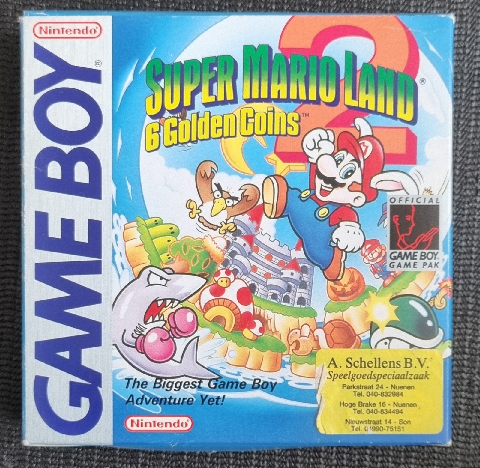 Super Mario Land 2: 6 Golden Coins - Game Boy (CIB), 1 speler, Ophalen of Verzenden, Zo goed als nieuw, Vanaf 3 jaar