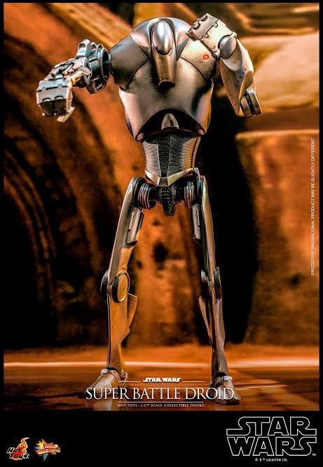 Hot Toys 1/6 Super Battle Droid Star Wars, Verzamelen, Verzenden, Zo goed als nieuw, Actiefiguurtje