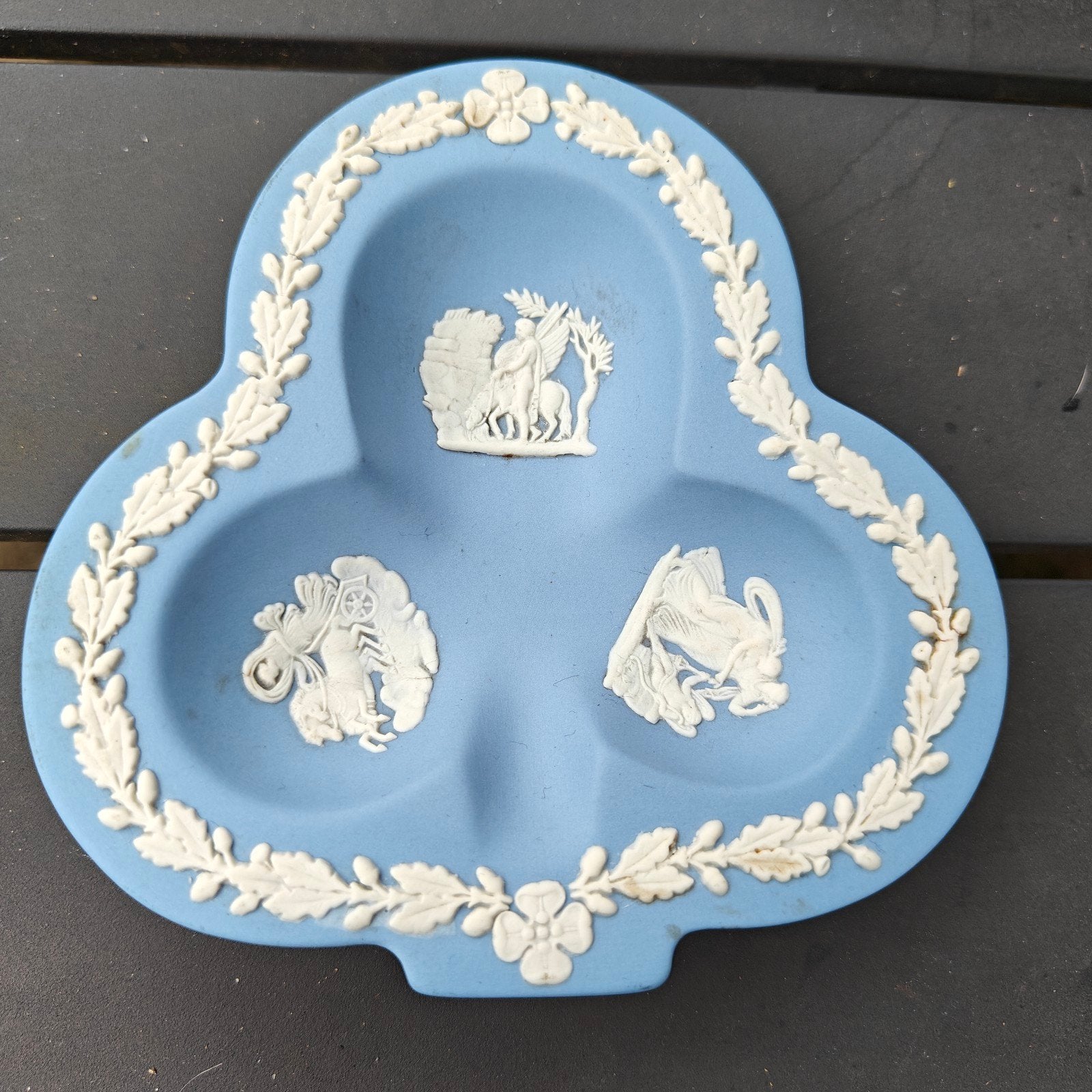 Vintage Wedgwood Jasperware Asbak/Schotel - Lichtblauw, Ophalen of Verzenden