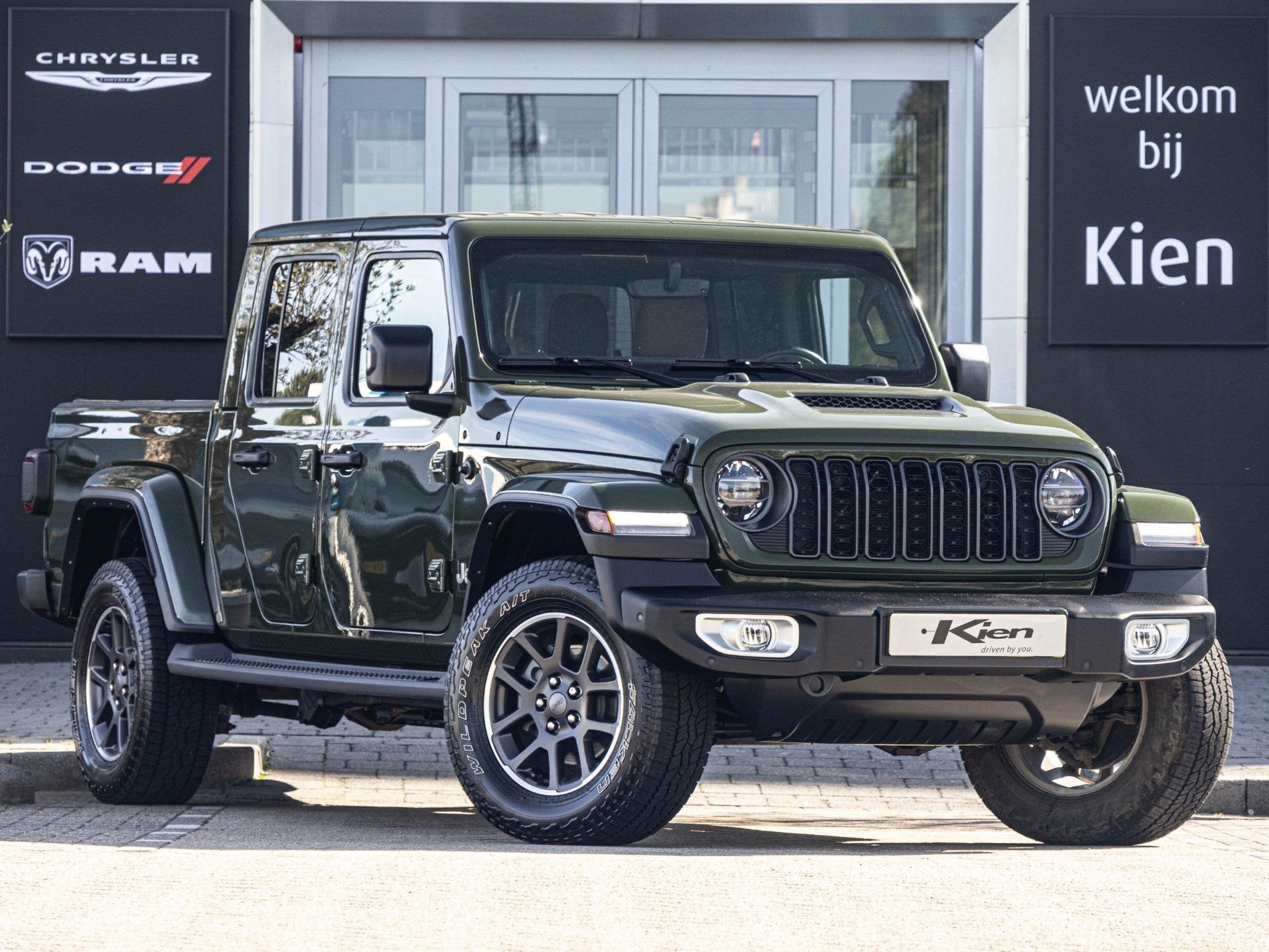Jeep Gladiator 3.0 V6 Overland | Optie 5 persoons grijs kent, Auto's, Automaat, Stof, 2365 kg, 2987 cc