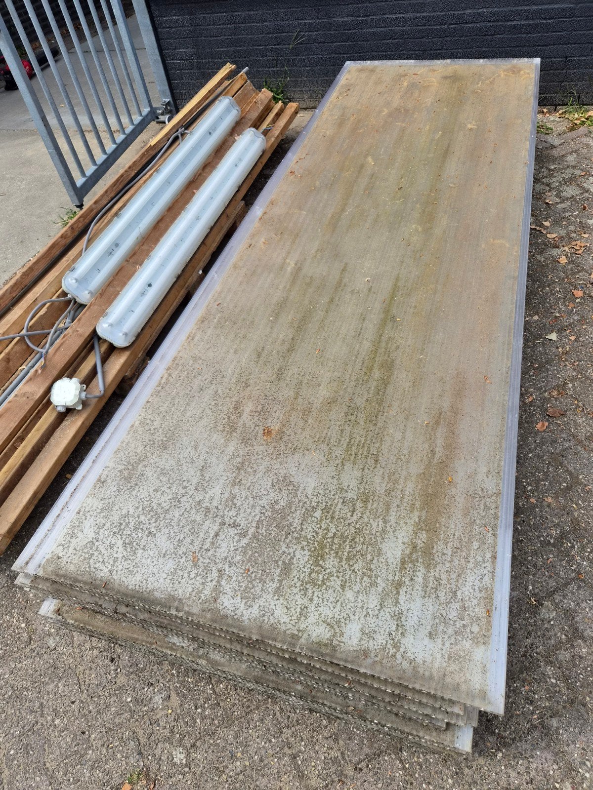 Polycarbonaat kanaalplaat 16 mm helder 3-wandig, Ophalen of Verzenden, Gebruikt, Overige materialen, Minder dan 20 mm