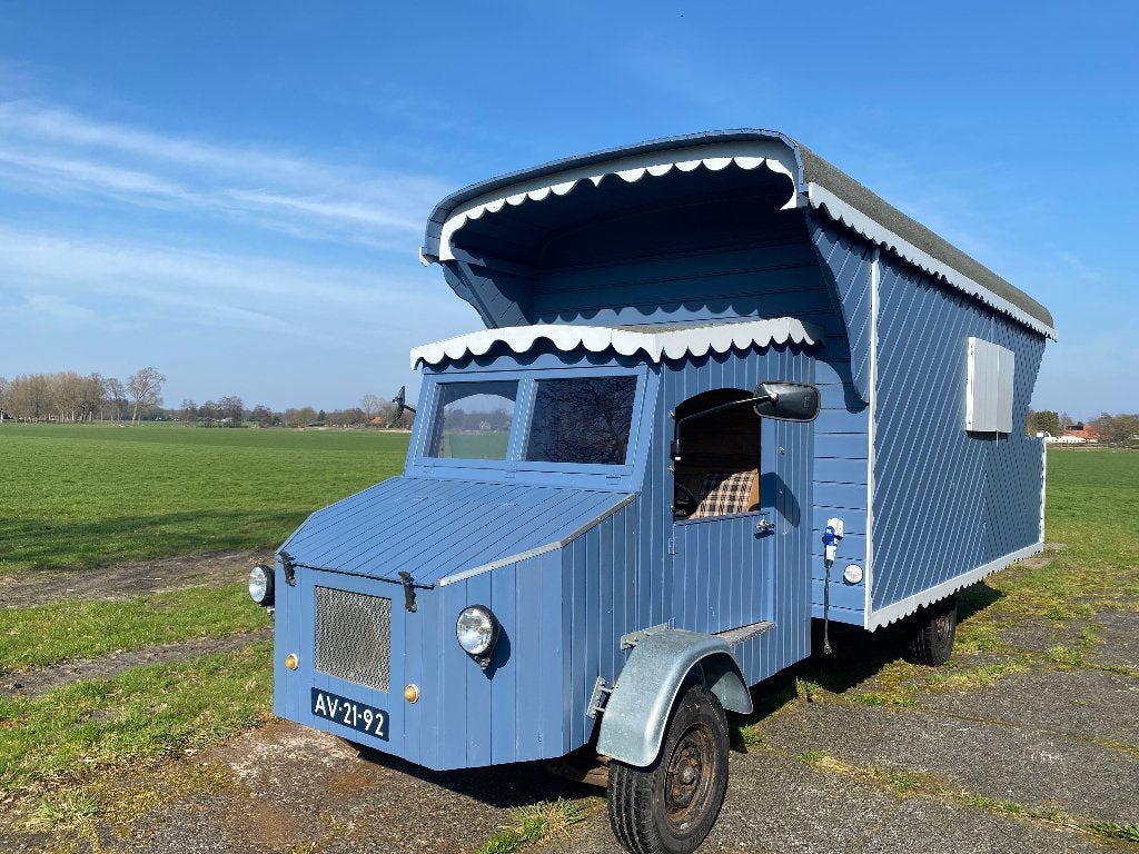 Zelfrijdende Pipowagen-camper op Bedford onderstel, Ophalen, Gebruikt