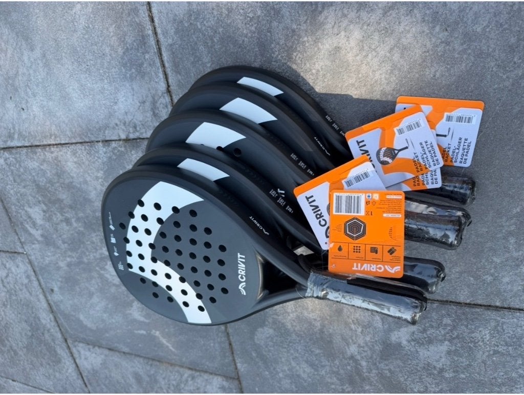 Nieuwe Crivit Padel Rackets - Set van 5, Sport en Fitness, Padel, Ophalen of Verzenden, Nieuw, Padelracket