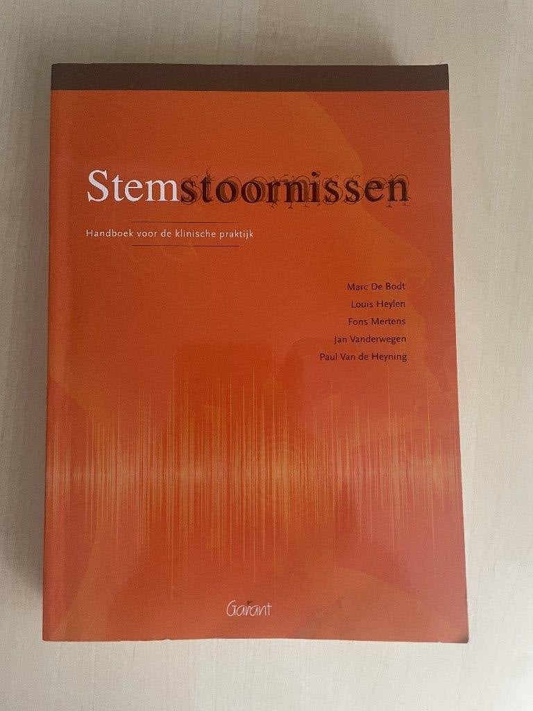 Stemstoornissen, Boeken, Ophalen of Verzenden, Beta, Zo goed als nieuw, HBO