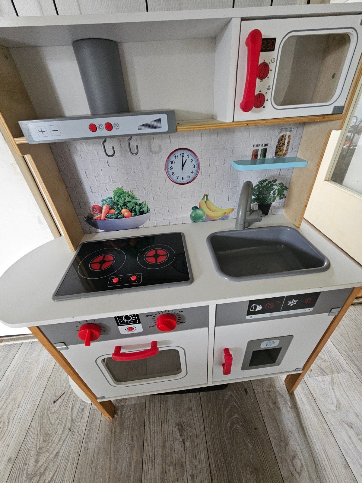 Houten kinderkeuken met accessoires, Ophalen, Gebruikt, Ontdekken