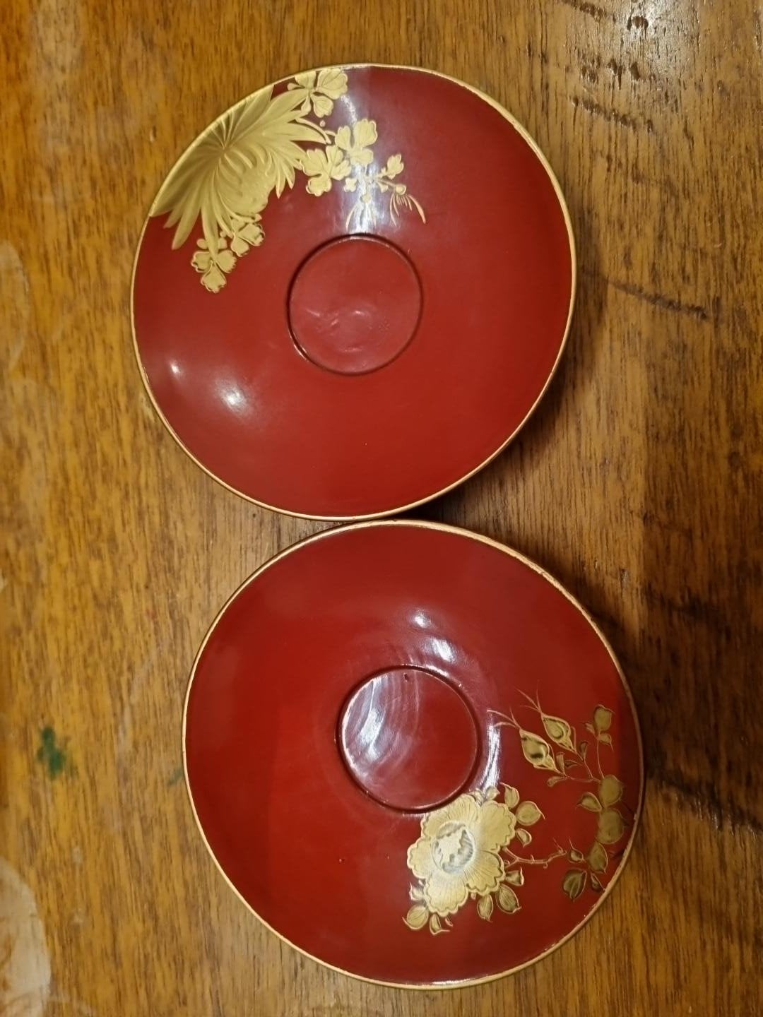 Vintage Japanse lakwerk schoteltjes - CK, Antiek en Kunst, Ophalen of Verzenden