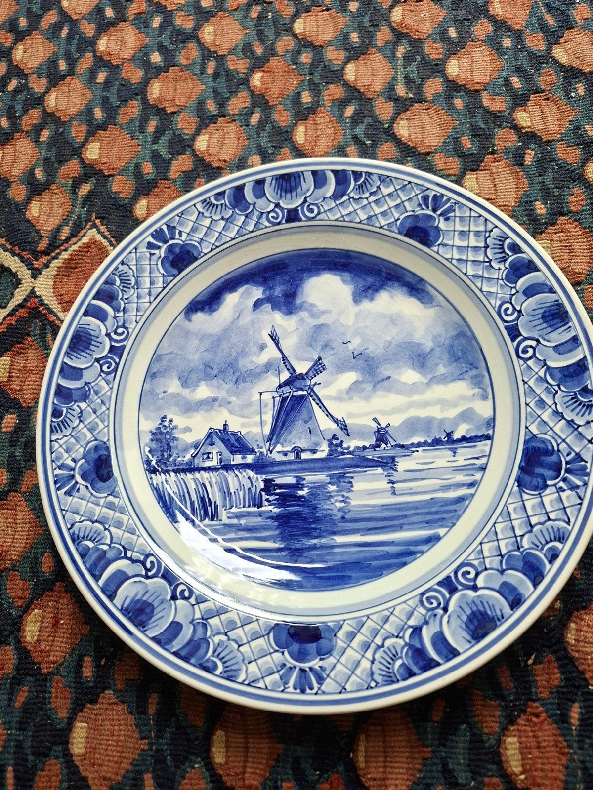 wandbord  delfts  blauw, Ophalen