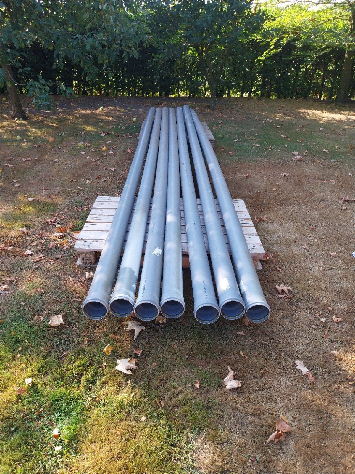 NIEUWE PVC buizen 110mm/5m met vaste schuifmof, Ophalen, Pvc, Nieuw, 4 tot 6 meter