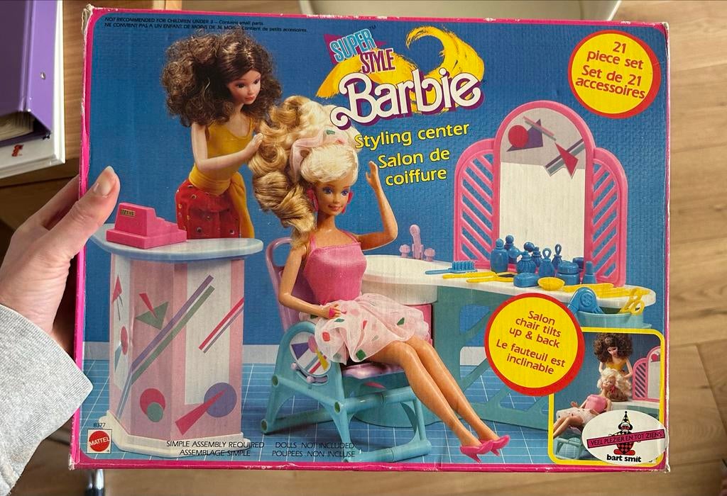 Vintage Barbie kapsalon speelset, Ophalen of Verzenden, Gebruikt, Meisje