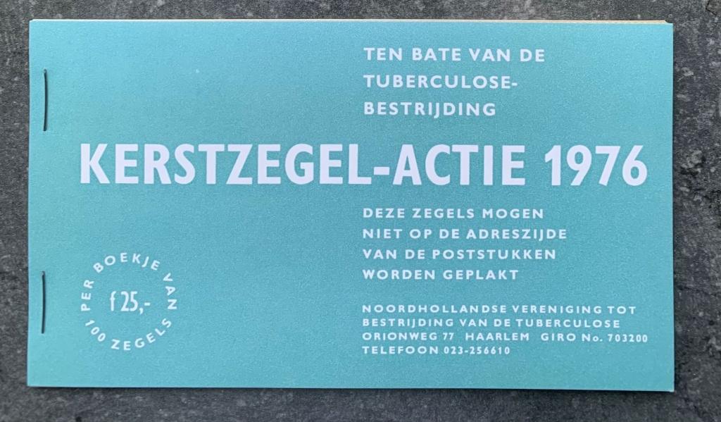 Sluitzegels TBC Tuberculose 1976 compl. boekje, Postzegels en Munten, Verzenden, Na 1940, Postfris