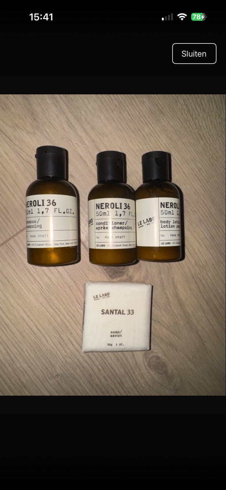 Le Labo Neroli 36 & Santal 33 Reisformaat Set, Ophalen, Nieuw, Bad & Douche