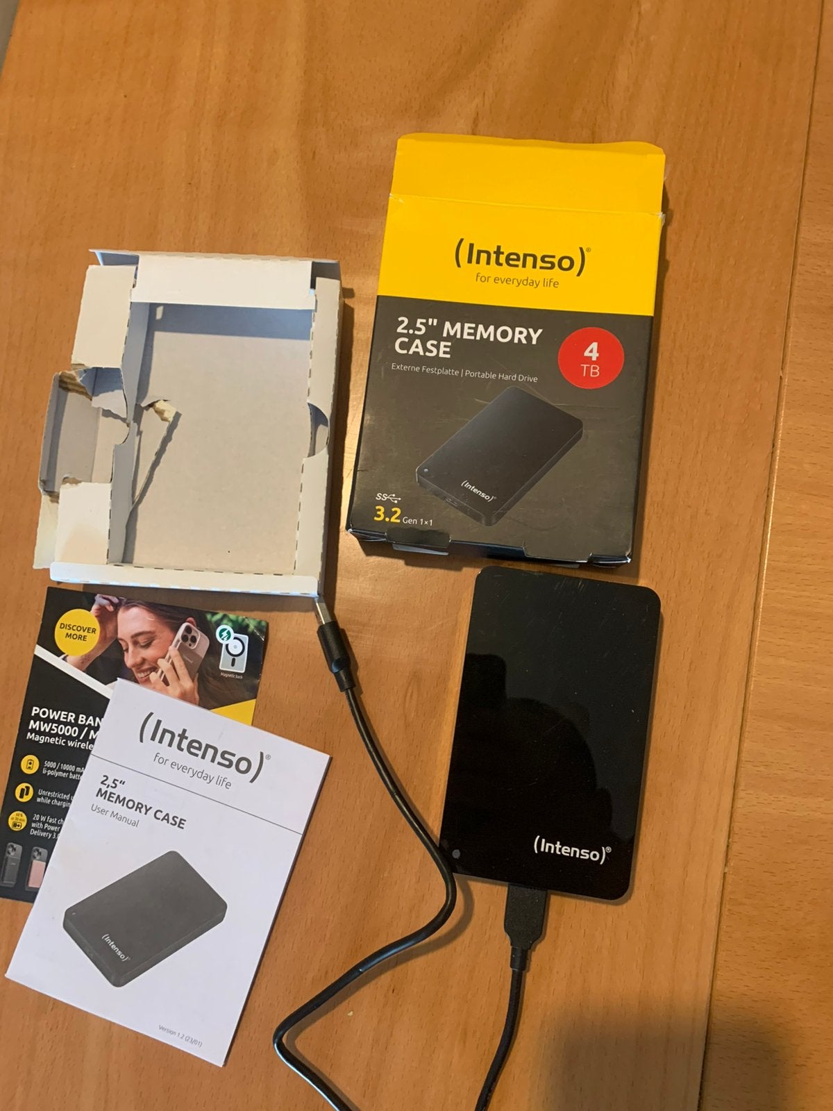 Intenso Memory Case 4 TB nieuw, Computers en Software, Harde schijven, Nieuw, USB, Ophalen of Verzenden