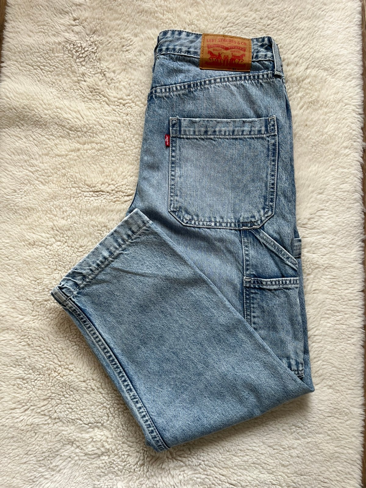 Levi's carpenter broek W31, Ophalen of Verzenden, Zo goed als nieuw, Blauw, W32 (confectie 46) of kleiner