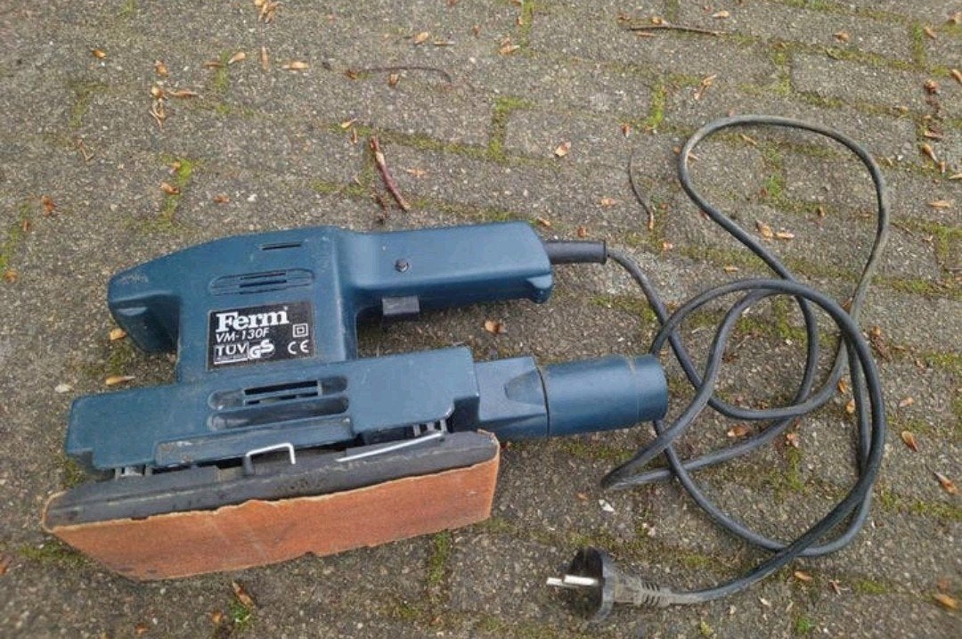 Ferm VM-130F Vlakschuurmachine, 130 Watt, nette staat!, Doe-het-zelf en Verbouw, Ophalen of Verzenden, Minder dan 600 watt, Vlakschuurmachine