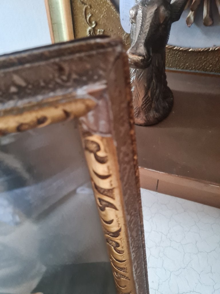 Grote oude fotolijst kan zelfstandig staan foto 1 t/m 6, Heikant 21 Kaatsheuvel, Belle Vieille Brocante, Standaard fotolijst, Ophalen of Verzenden