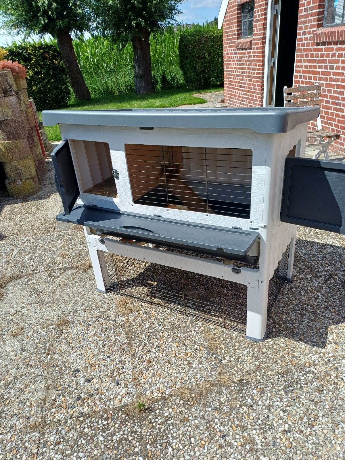nette ferplast kunstof hok., Dieren en Toebehoren, Ophalen, 110 cm of meer, Zo goed als nieuw, 90 cm of meer
