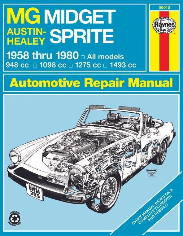 Werkplaats handboek HAYNES MG Midget - Healey Sprite, -, -, Nieuw, Ophalen of Verzenden