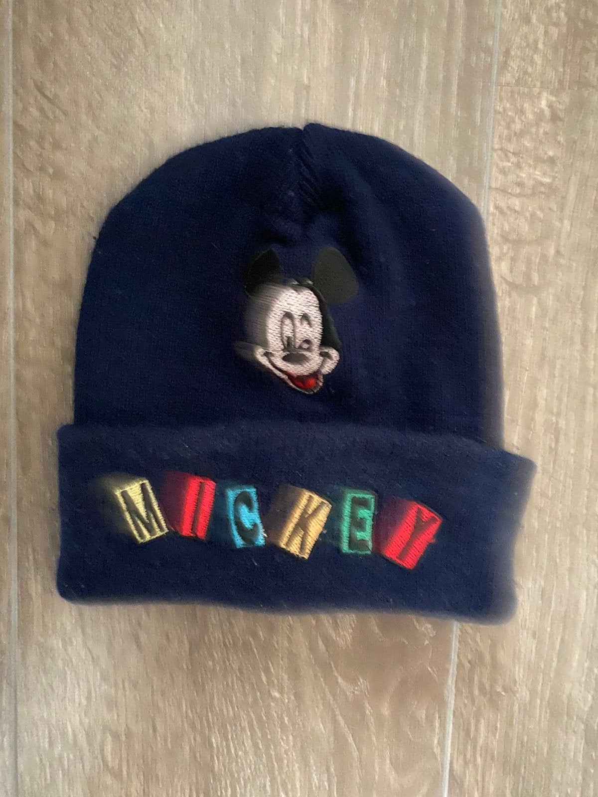 Kindermuts muts donkerblauw MICKEY MOUSE. DISNEY, Disney, Ophalen of Verzenden, Zo goed als nieuw, 104 of kleiner