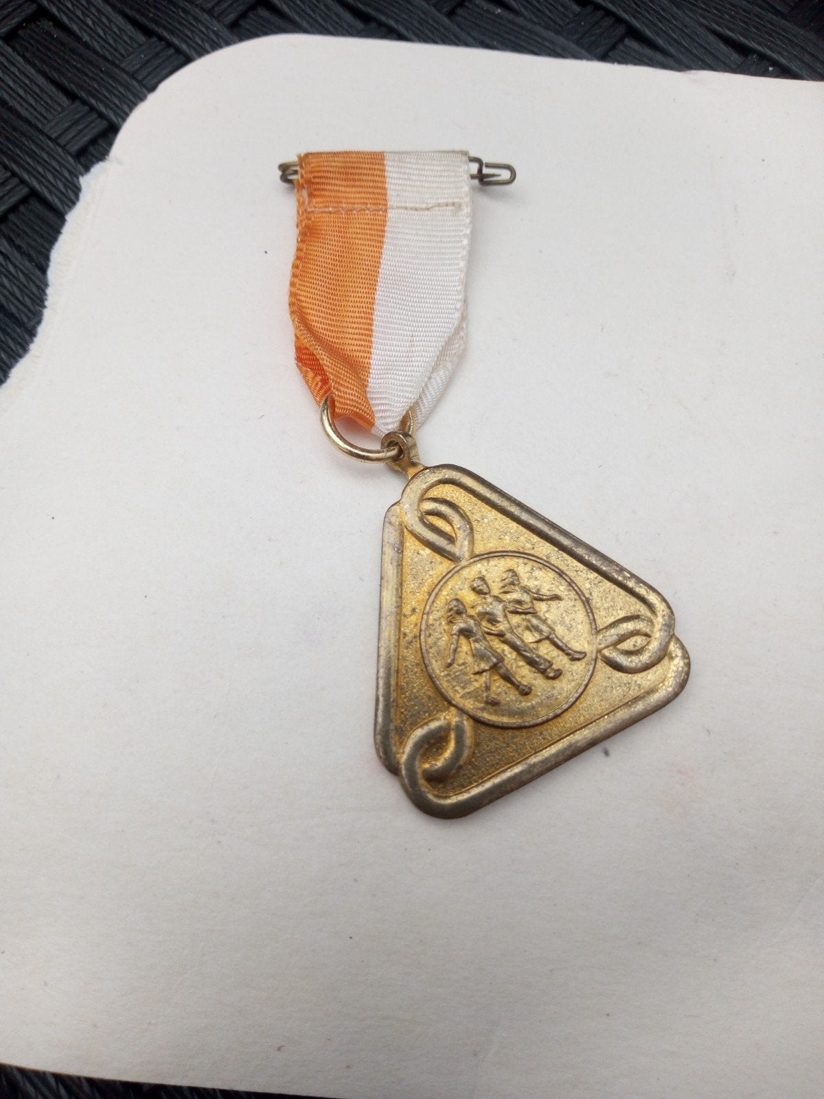 Vintage Avond Vierdaagse J.A.V. medaille, Postzegels en Munten, Penningen en Medailles, Ophalen