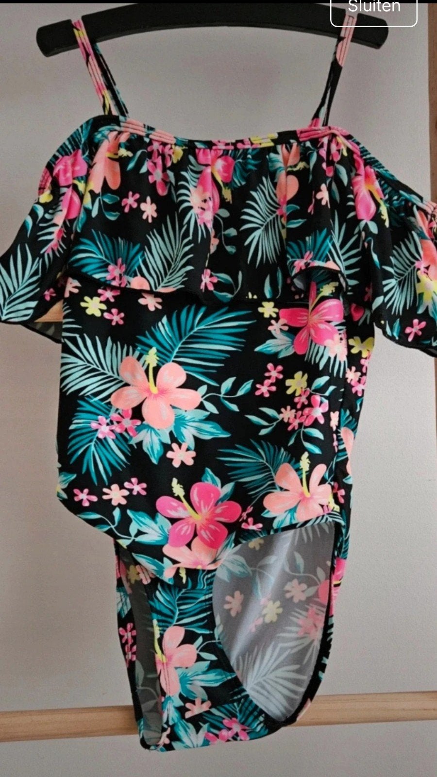 Badpak meisjes, maat 128, bloemenprint, goede staat, Gebruikt, Meisje, Badpak, Primark