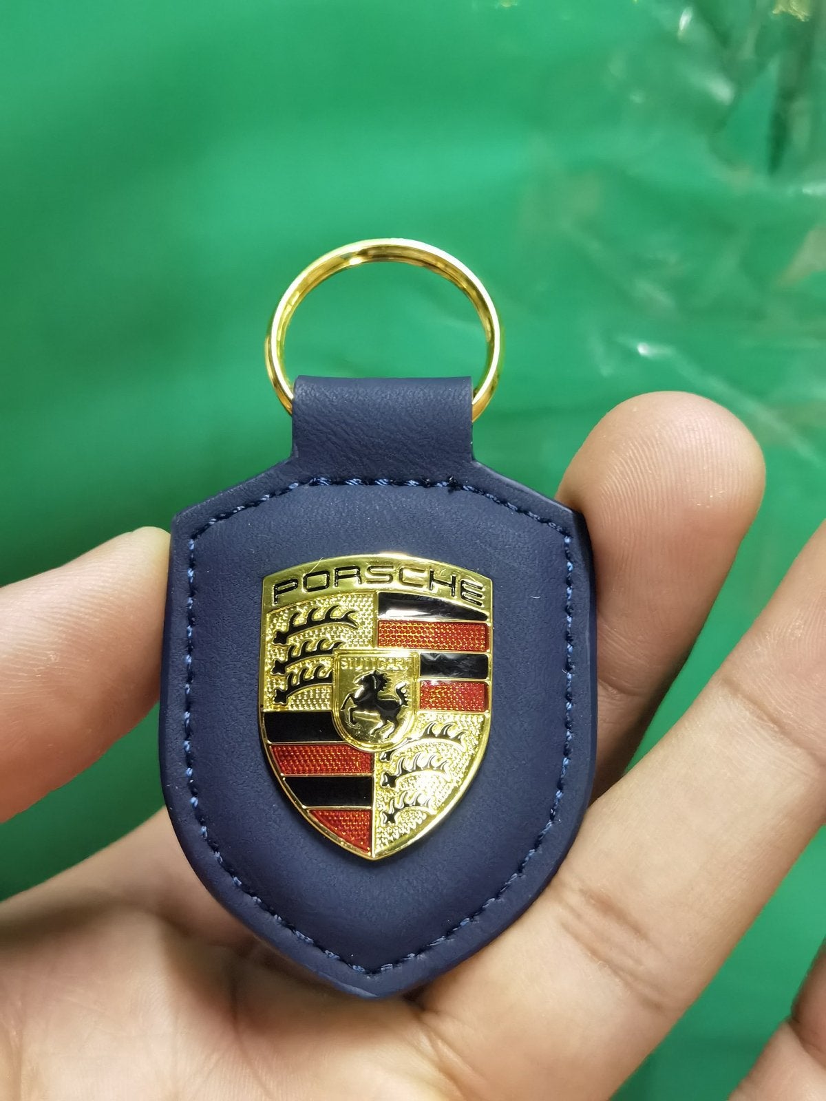 Porsche Sleutelhanger - Marine Blauw, Verzamelen, Sleutelhangers, Ophalen of Verzenden, Nieuw, Merk