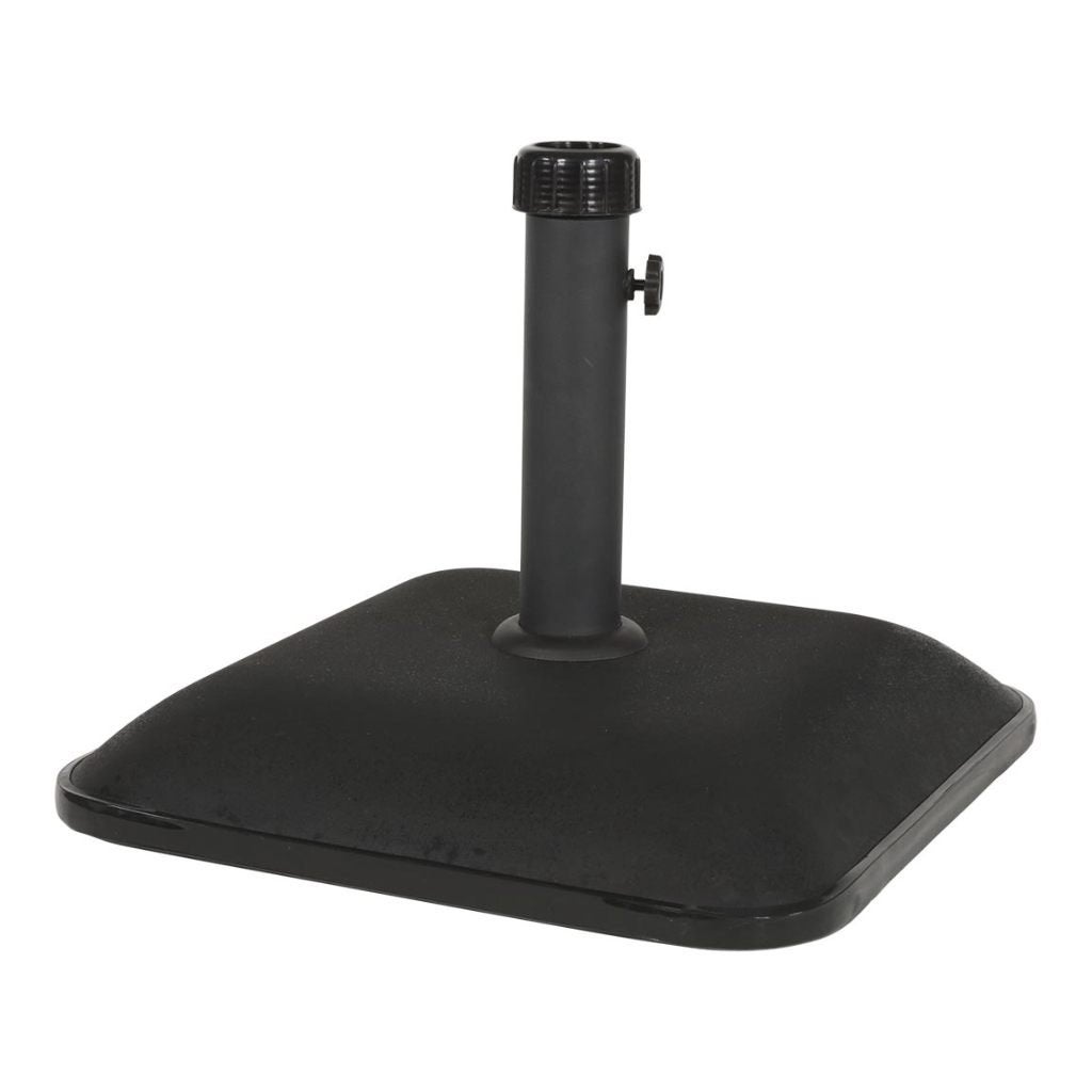 Parasolvoet beton vierkant 25 kg kleur zwart, Ophalen of Verzenden, Nieuw, Minder dan 1 meter, Parasolvoet