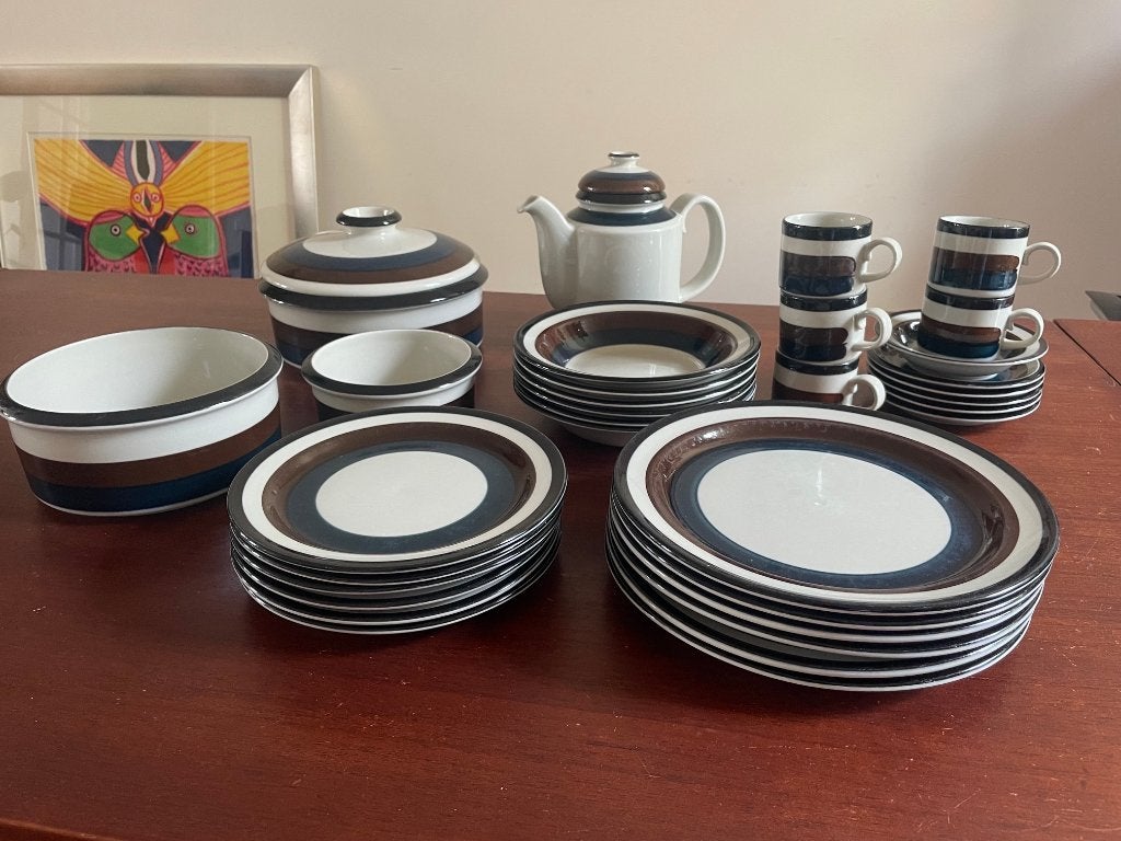 Vintage Arabia Finland servies, decor Kaira, Antiek en Kunst, Ophalen