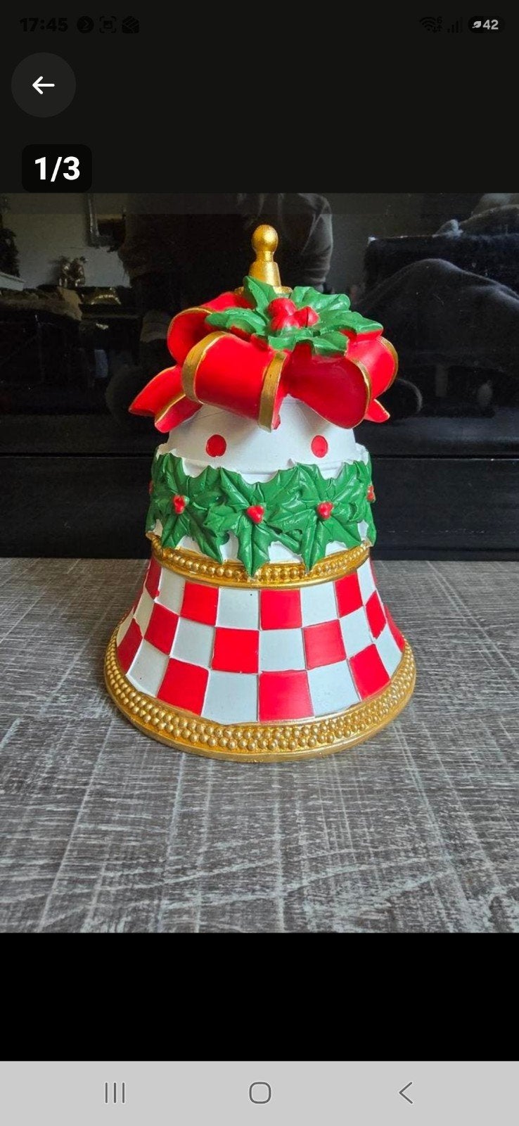 Prachtige decoratieve kerst bel, Ophalen of Verzenden, Nieuw