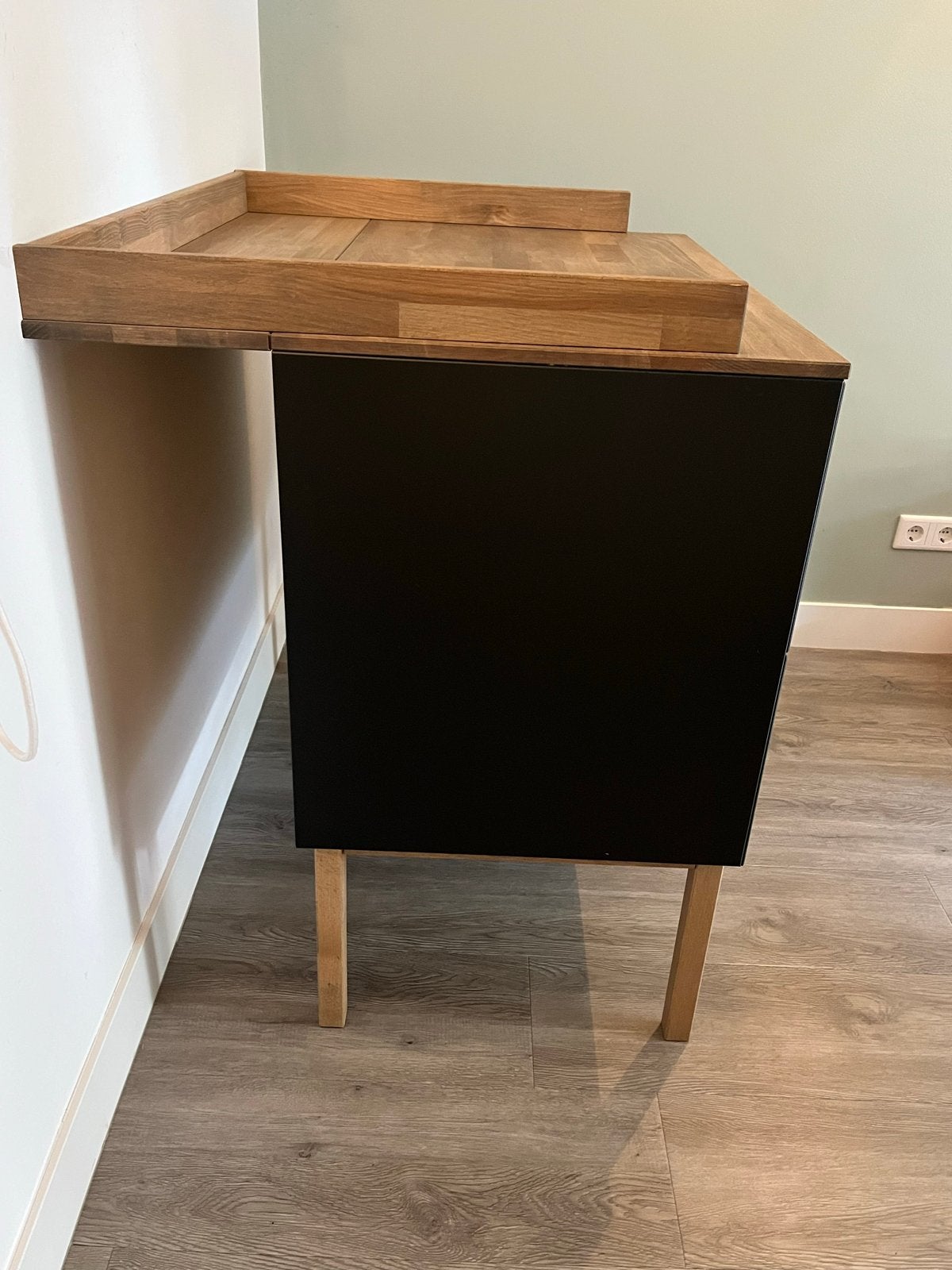 Foto 6 van Kidsmill Commode - Zwart met Houten Blad