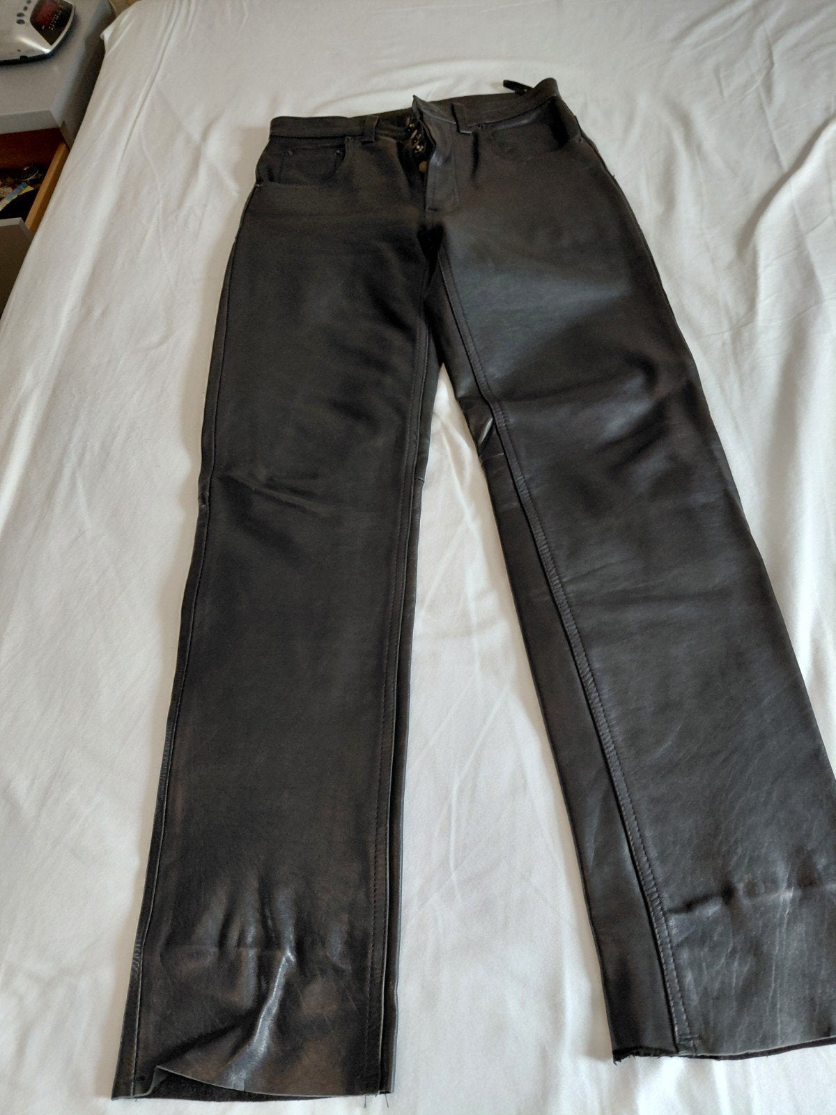 Leren broek maat 31 - Zwart, Onbekend, Zwart, Overige maten, Ophalen of Verzenden