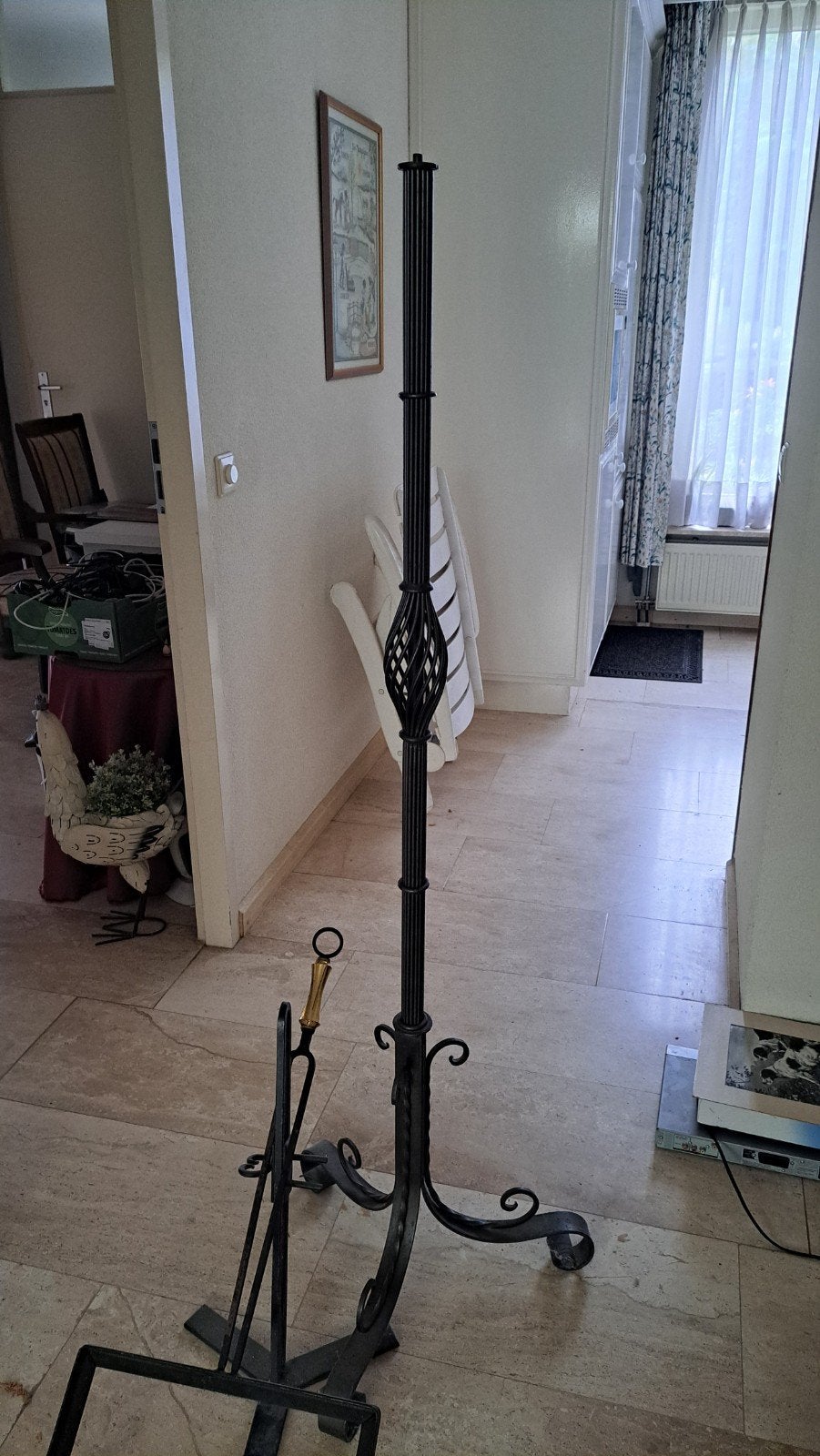 Gietijzeren lampen standaard, 150 cm hoog, Ophalen