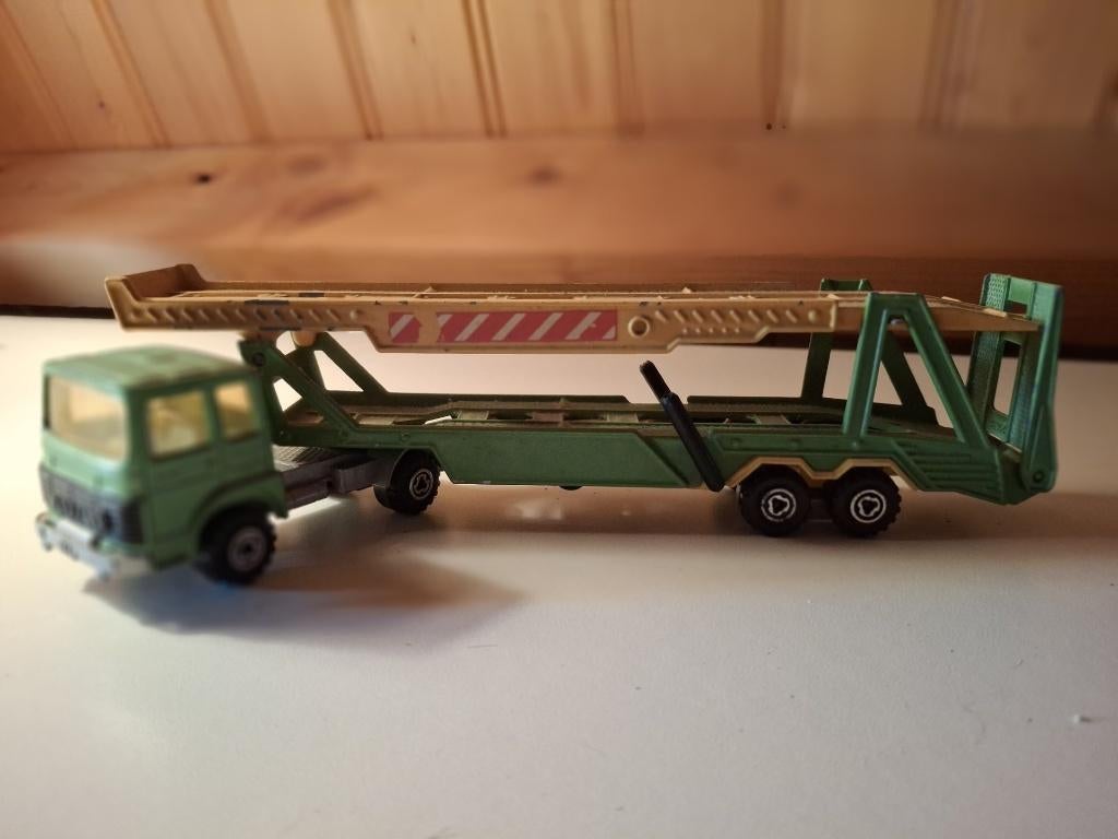 1:50 SIKU Saviem auto-oplegger, Hobby en Vrije tijd, Modelauto's | 1:50, Ophalen of Verzenden, Gebruikt, Auto, SIKU