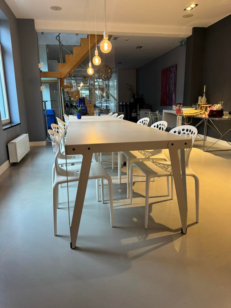 Functionals Lloyd Tafel 2 meter - Wit, Huis en Inrichting, Ophalen, 200 cm of meer, 50 tot 100 cm, Zo goed als nieuw