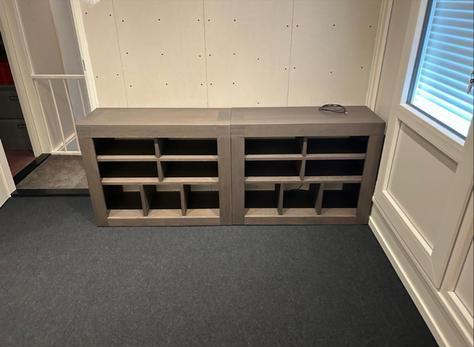 Eikenhouten Bijzetelement/Kast - 100x40x79cm, Ophalen, Met plank(en), Gebruikt, 100 tot 150 cm
