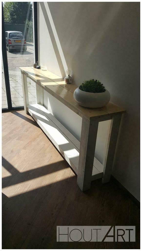 Sidetable steigerhout NIEUW!, Overige materialen, 100 tot 150 cm, Info@hout-art.nl, Nieuw
