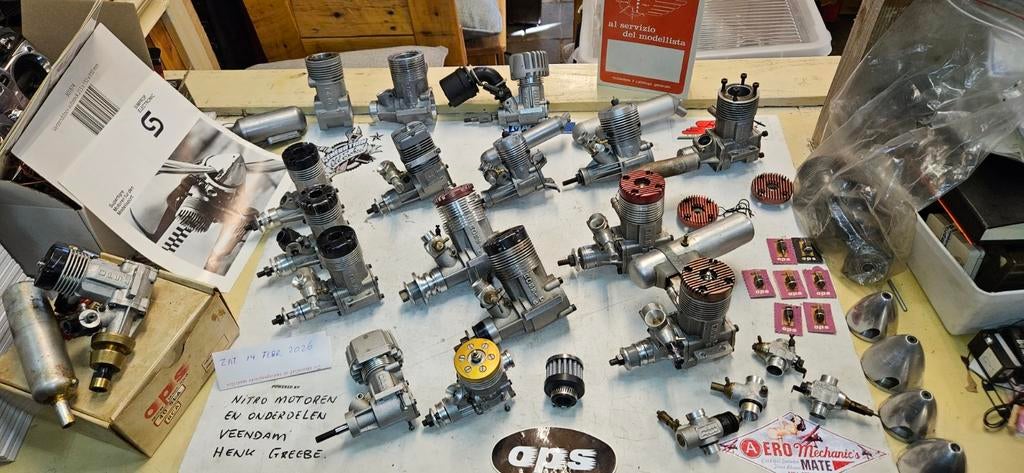 OPS en ROSSI motoren, Ophalen of Verzenden, Gebruikt, Nitro, RTF (Ready to Fly)