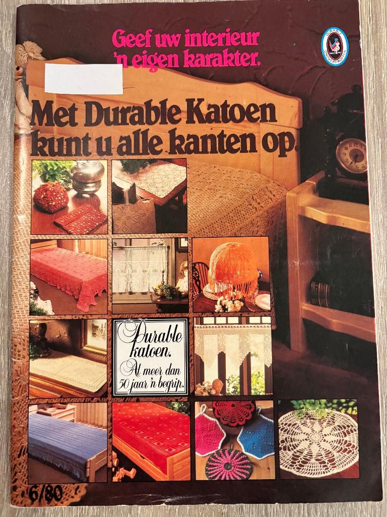 Durable haak en breipatronen, 6/80  63 pag., Ophalen of Verzenden, Zo goed als nieuw, Haken, Patroon of Boek