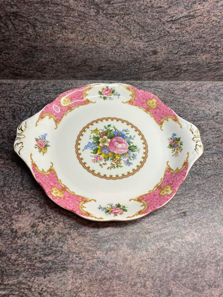 Royal Albert Lady Carlyl gebaks/taartbord, Ophalen, Porselein, Overige stijlen, Kop(pen) en/of Schotel(s)